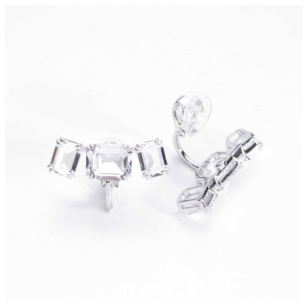 Preloved - Swarovski Womens Millenia White Crystal Earrings 5701274 One Color