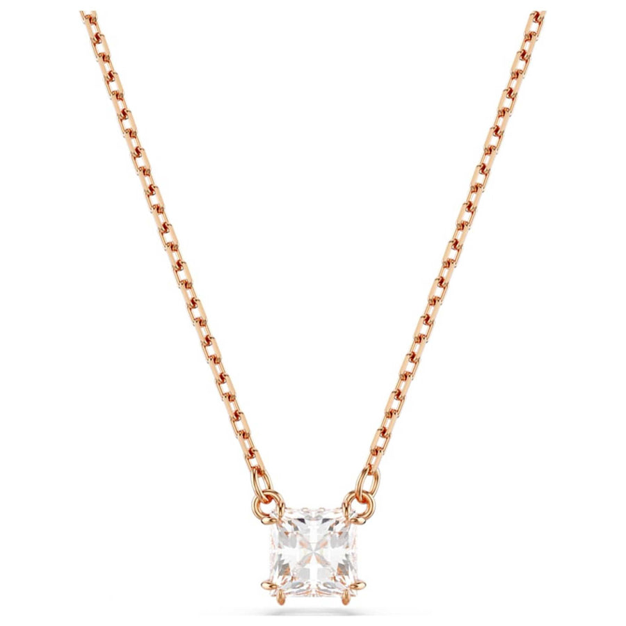 Preloved - Swarovski Womens Stilla White Crystal Necklace 5701904 One Color Necklaces & Pendants