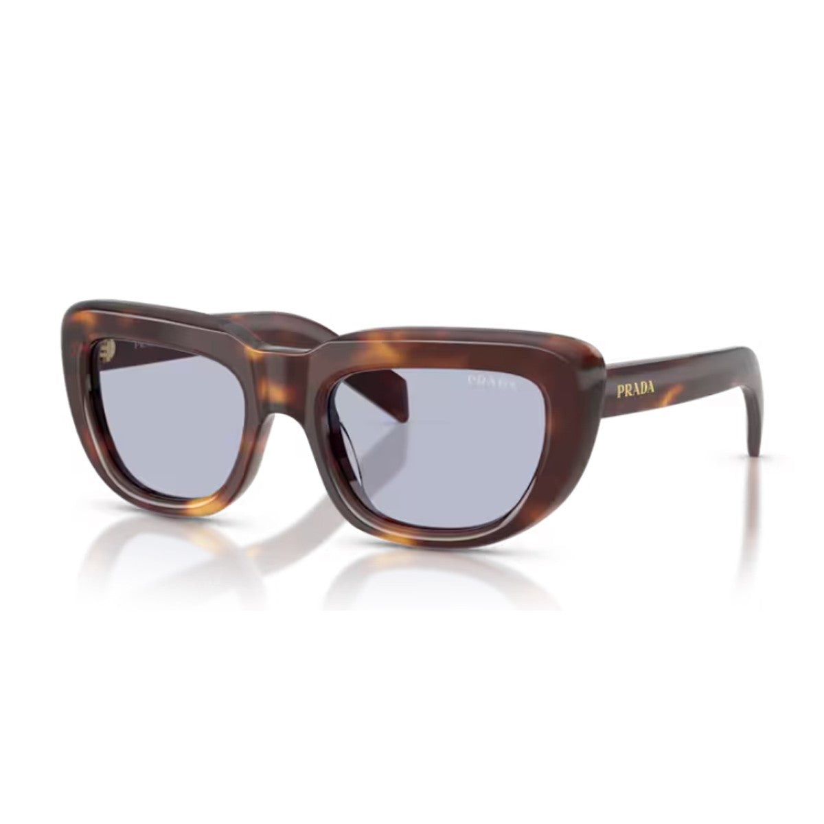 Prada Pr D07s Havana Acetato Sunglasses