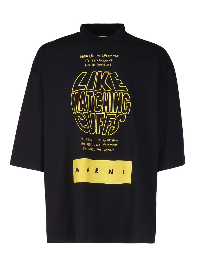 Marni T-Shirts And Polos Black Cotton