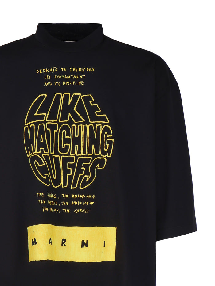Marni T-Shirts And Polos Black Cotton