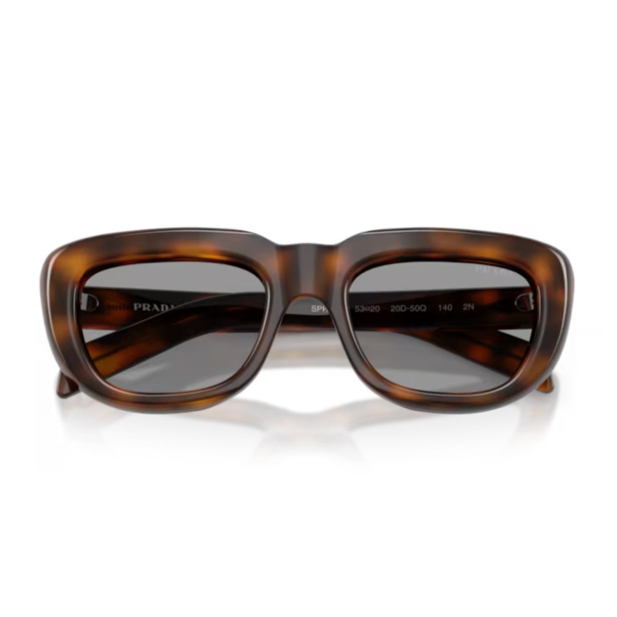 Prada Pr D07s Havana Acetato Sunglasses