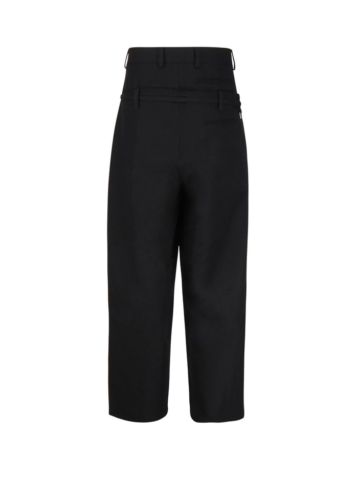 Jacquemus Trousers Black Virgin Wool