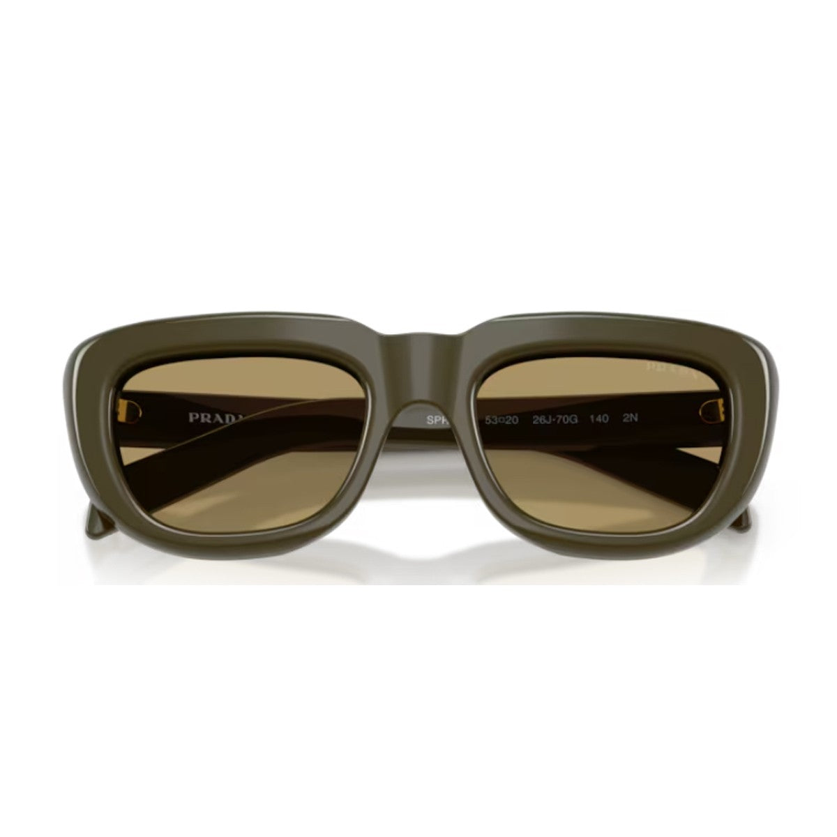 Prada Pr D07s Olive Green Acetato Sunglasses
