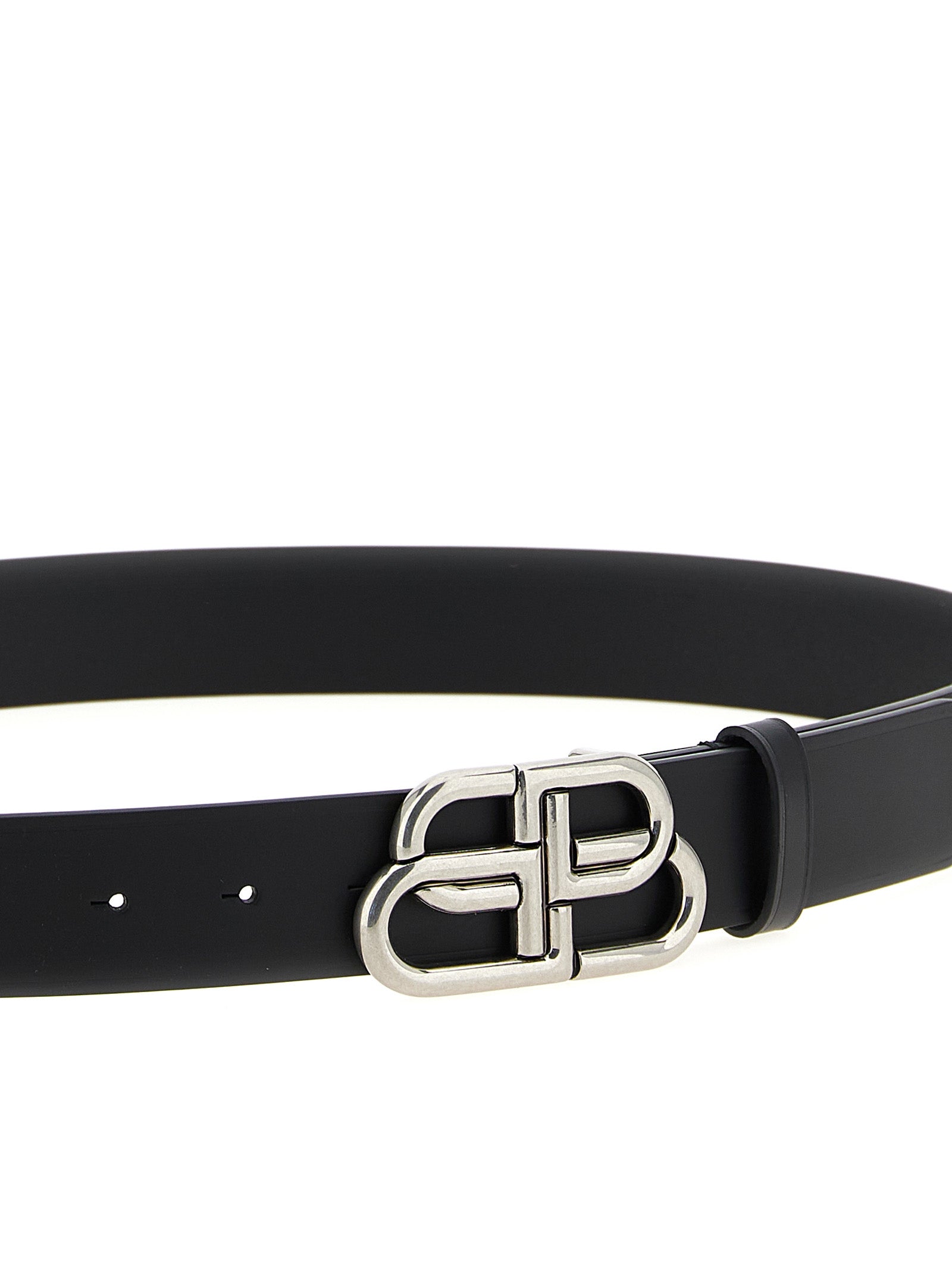Belt Bb Large Black Calfskin Leather