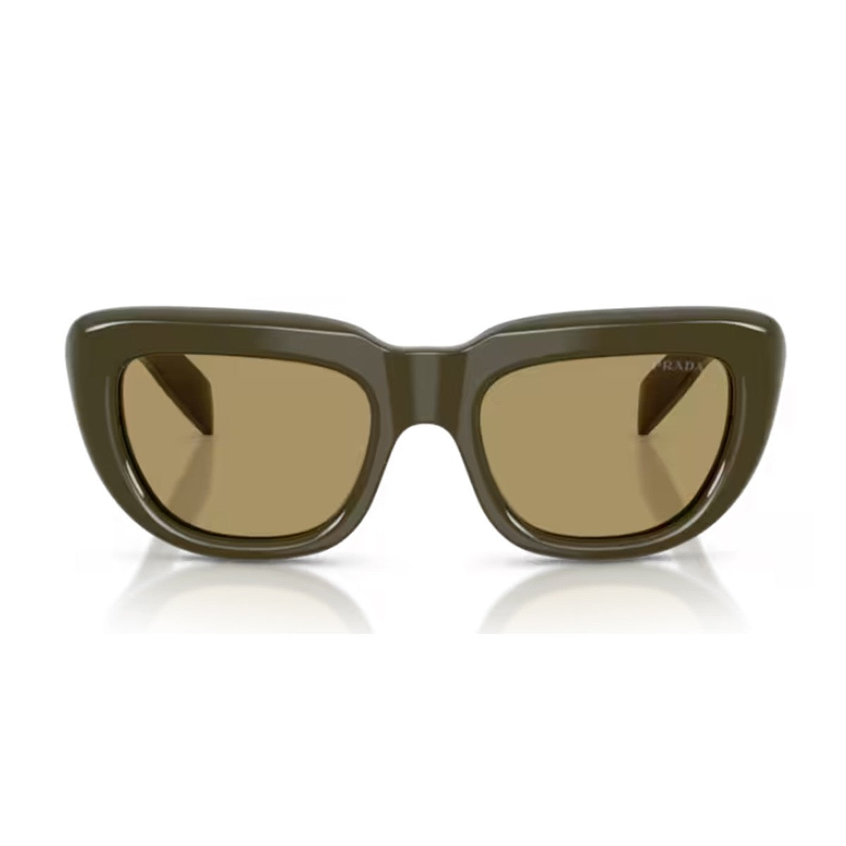 Prada Pr D07s Olive Green Acetato Sunglasses