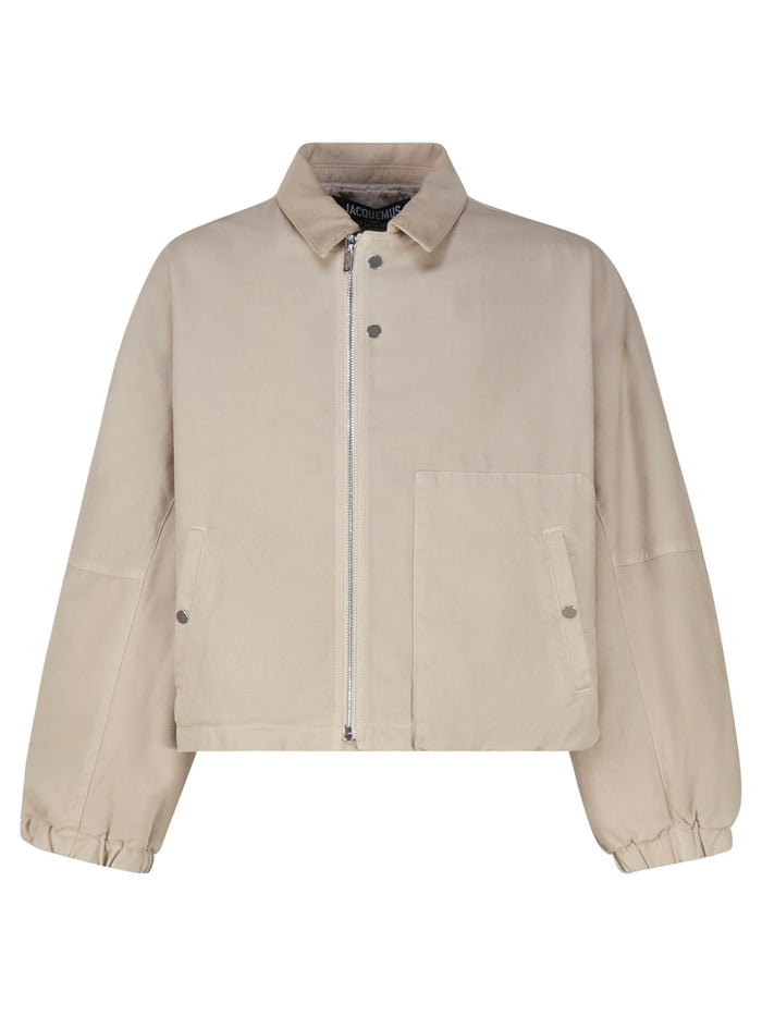 Jacquemus Coats Beige Cotton
