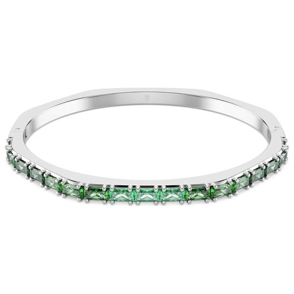 Preloved - Swarovski Womens Matrix Green Crystal Bangle 5705785 One Color Bracelets