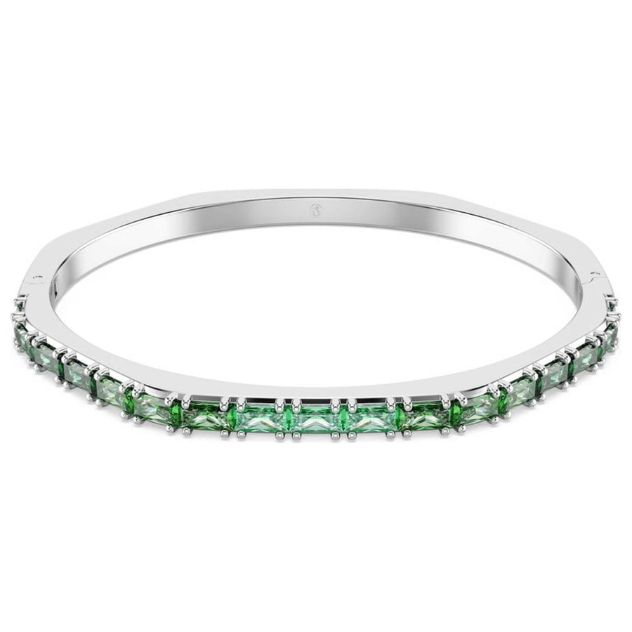 Preloved - Swarovski Womens Matrix Green Crystal Bangle 5705785 One Color Bracelets