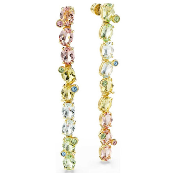 Preloved - Swarovski Womens Gema Multicolored Crystal Earrings 5705809 One Color