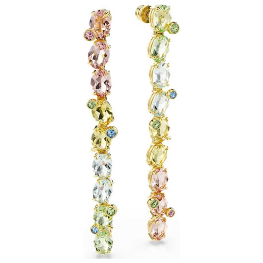 Preloved - Swarovski Womens Gema Multicolored Crystal Earrings 5705809 One Color