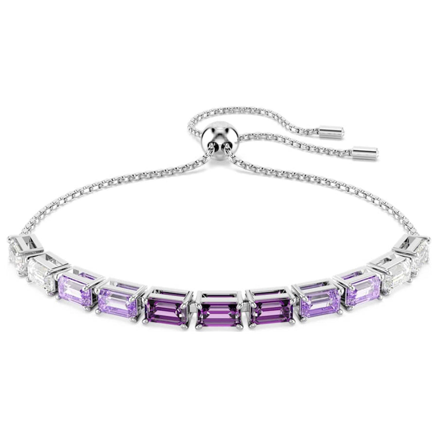 Preloved - Swarovski Womens Matrix Purple Crystal Bracelet 5707199 One Color Bracelets