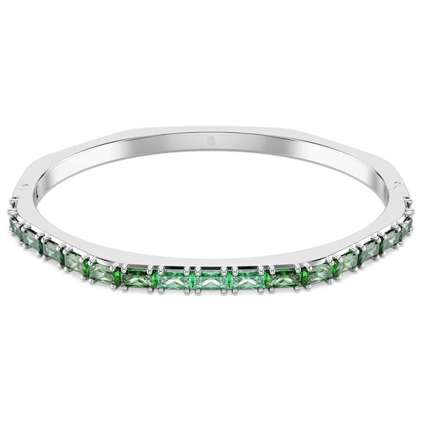 Preloved - Swarovski Womens Matrix Green Crystal Bangle 5708110 One Color Bracelets