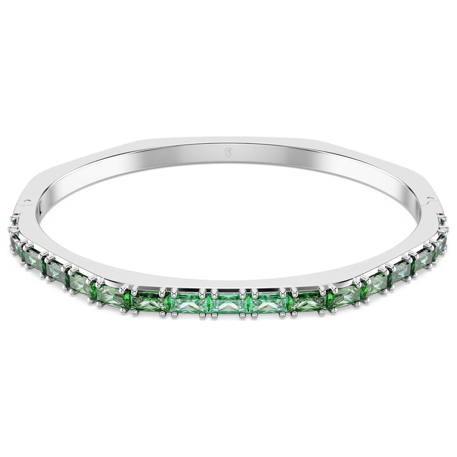 Preloved - Swarovski Womens Matrix Green Crystal Bangle 5708110 One Color Bracelets