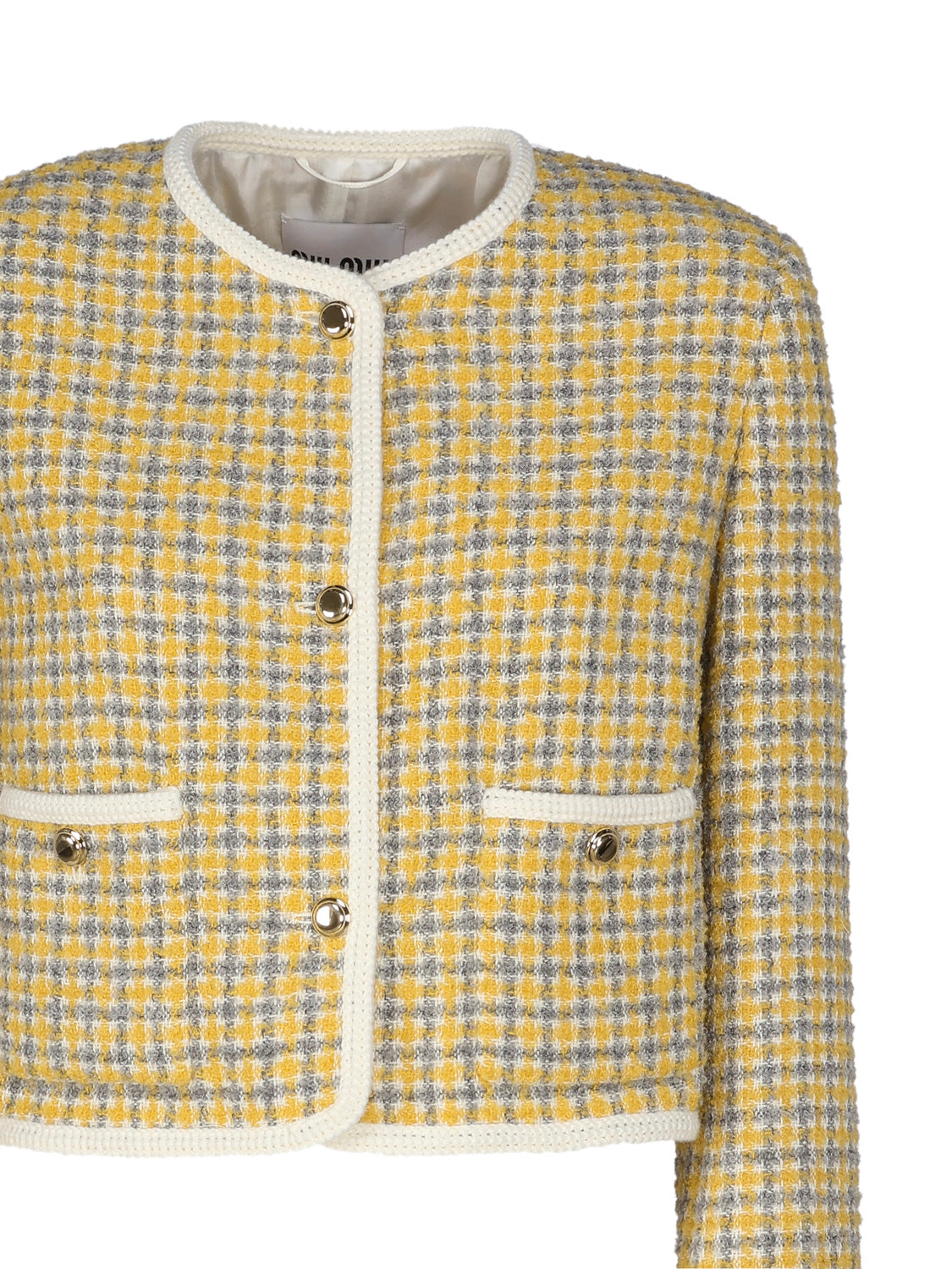 Miu Jackets White, Yellow Wool