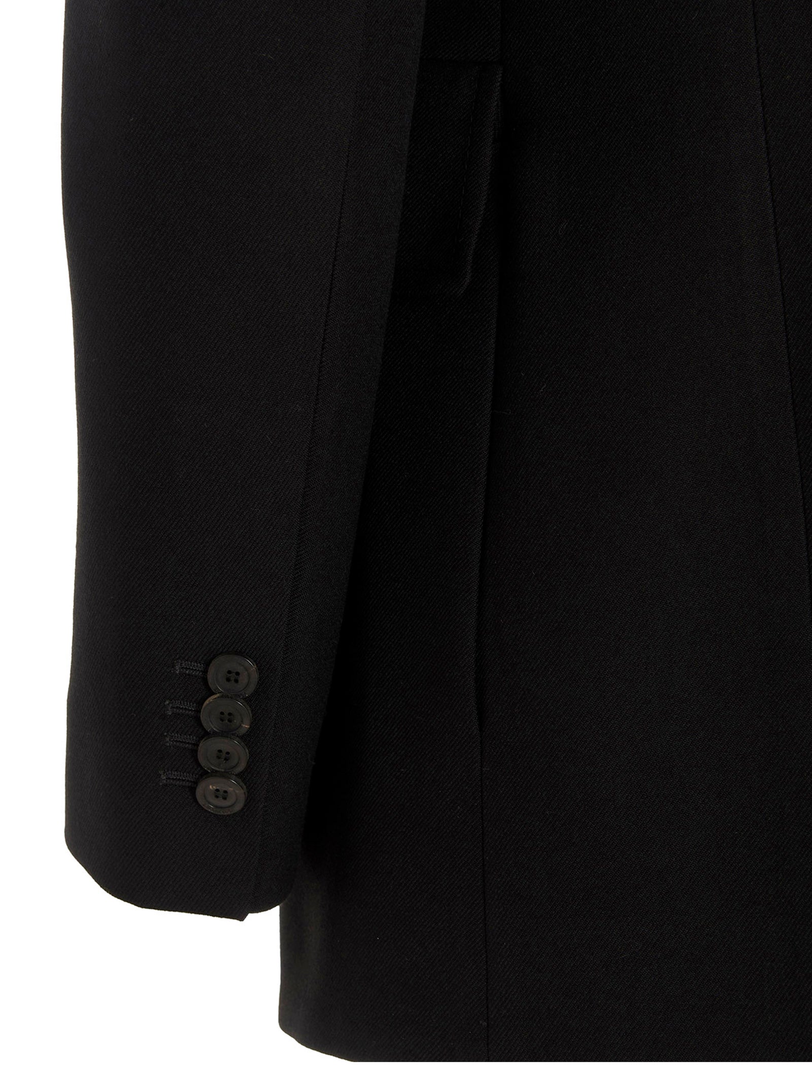 Blazer Hourglass Black Virgin Wool Blazer, Suits