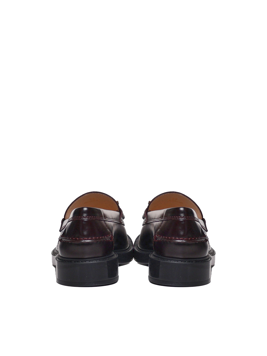 Tods Flat Shoes Bordeaux Leather