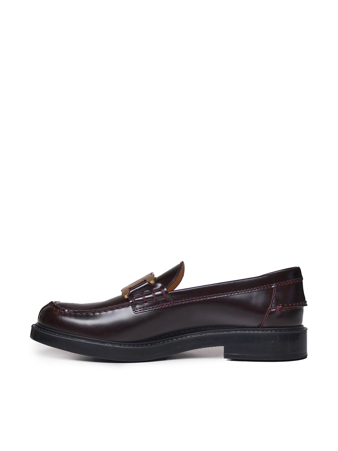 Tods Flat Shoes Bordeaux Leather