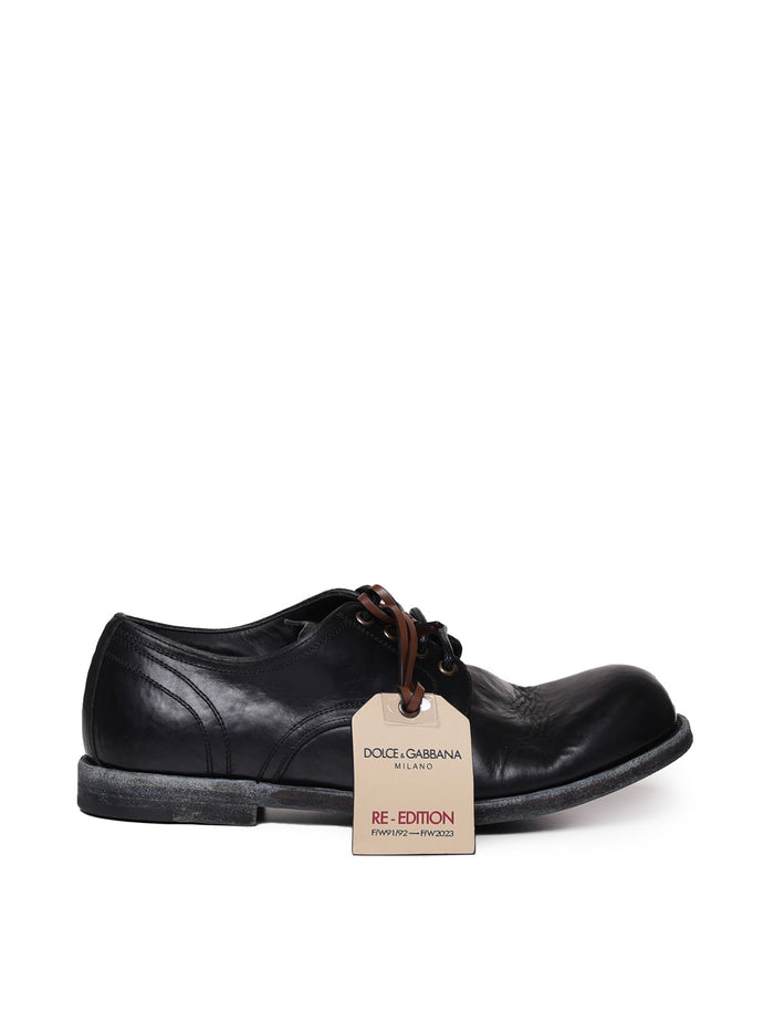 Dolce & Gabbana Flat Shoes Black Lambskin