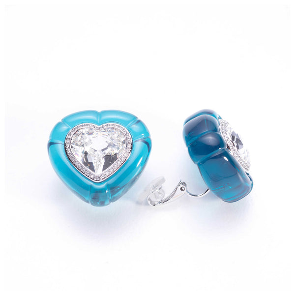 Preloved - Swarovski Womens Dulcis Blue Crystal Earrings 5714385 One Color