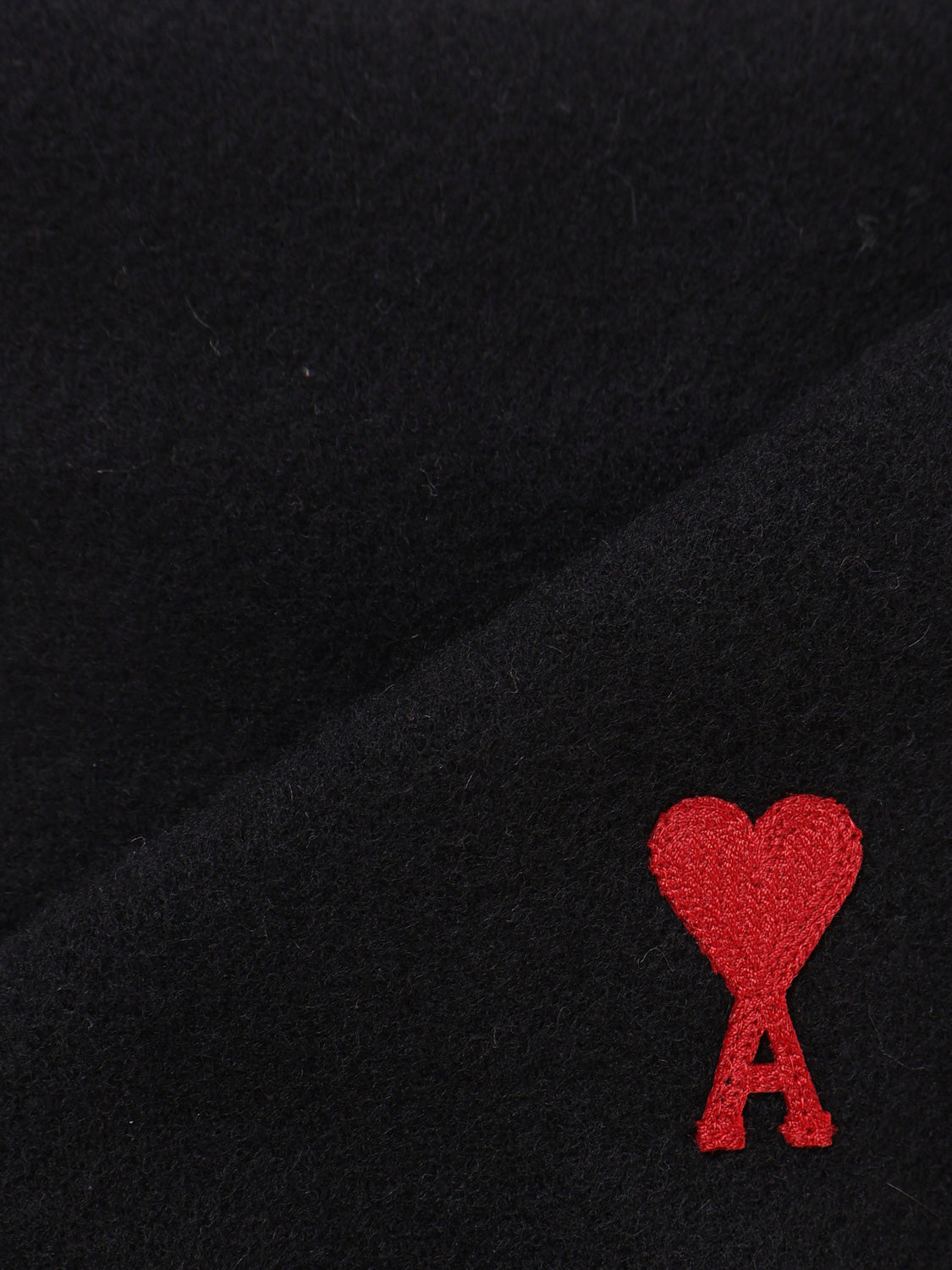 Ami Paris Scarfs Black Wool
