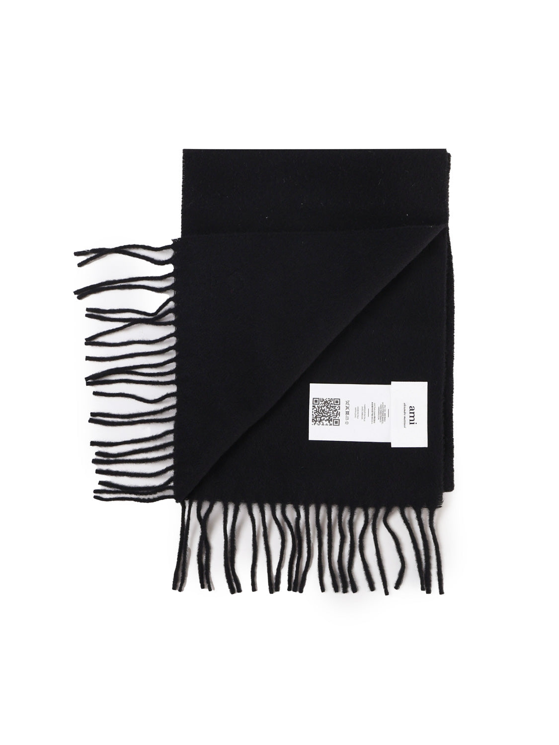 Ami Paris Scarfs Black Wool