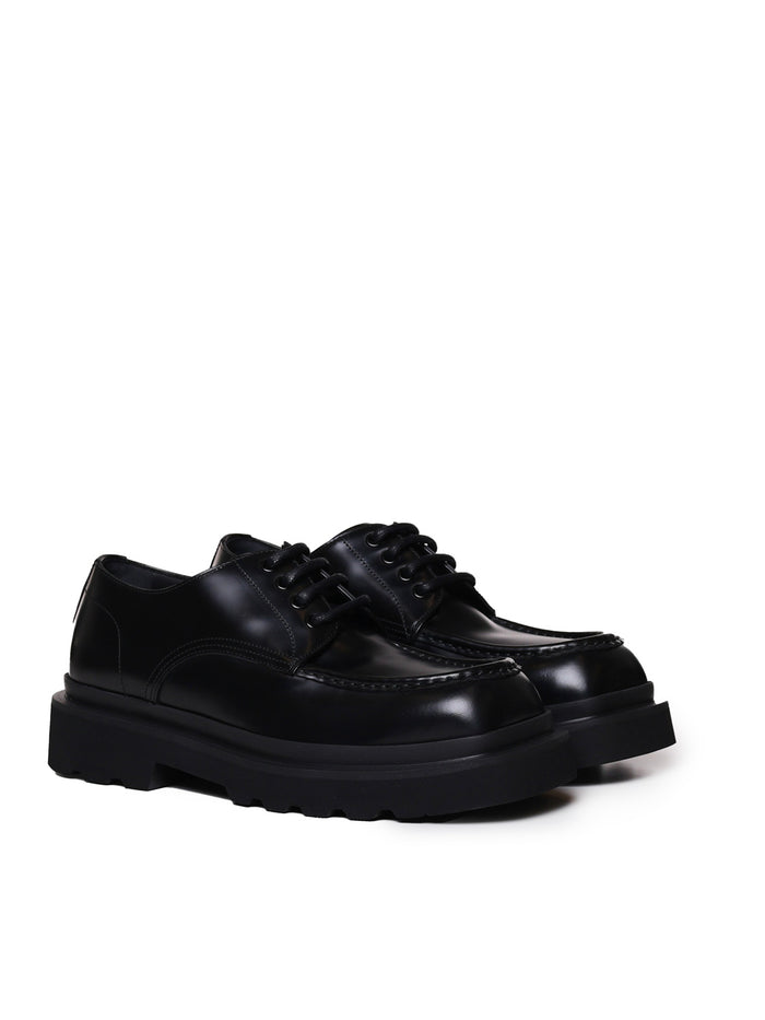 Dolce & Gabbana Flat Shoes Black Vitello