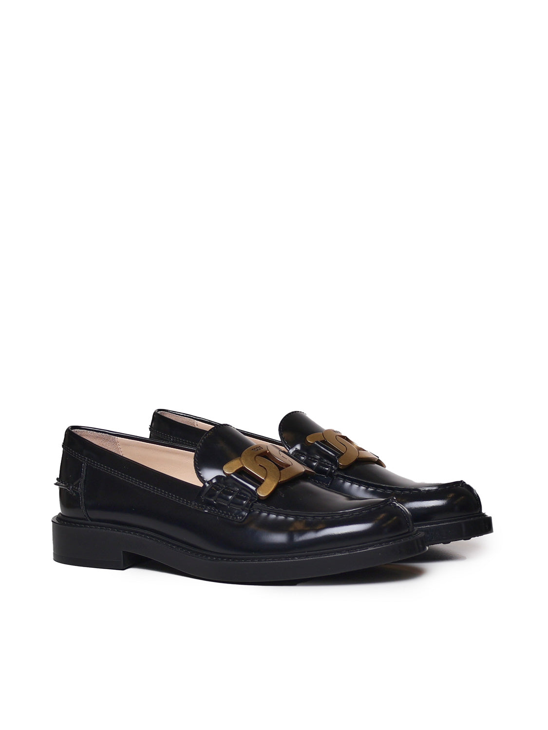 Tods Flat Shoes Black Leather