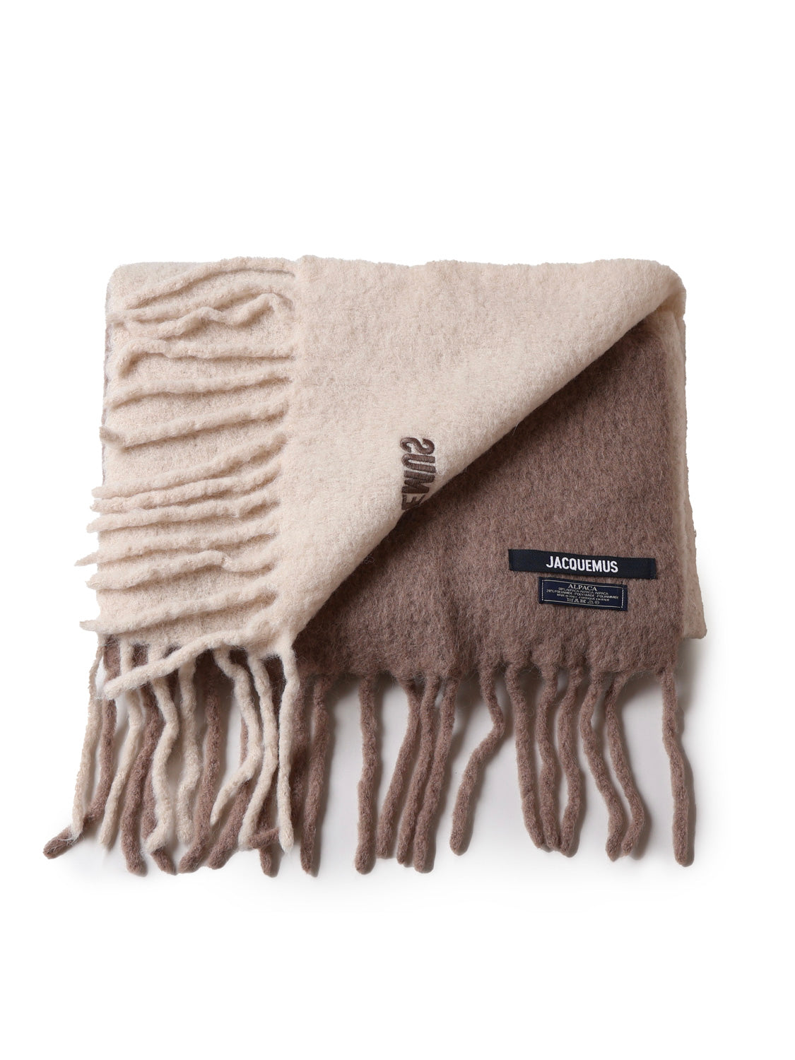 Jacquemus Scarfs Beige Alpaca Wool