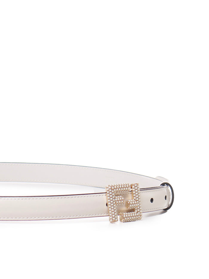 Fendi Belts White Calfskin