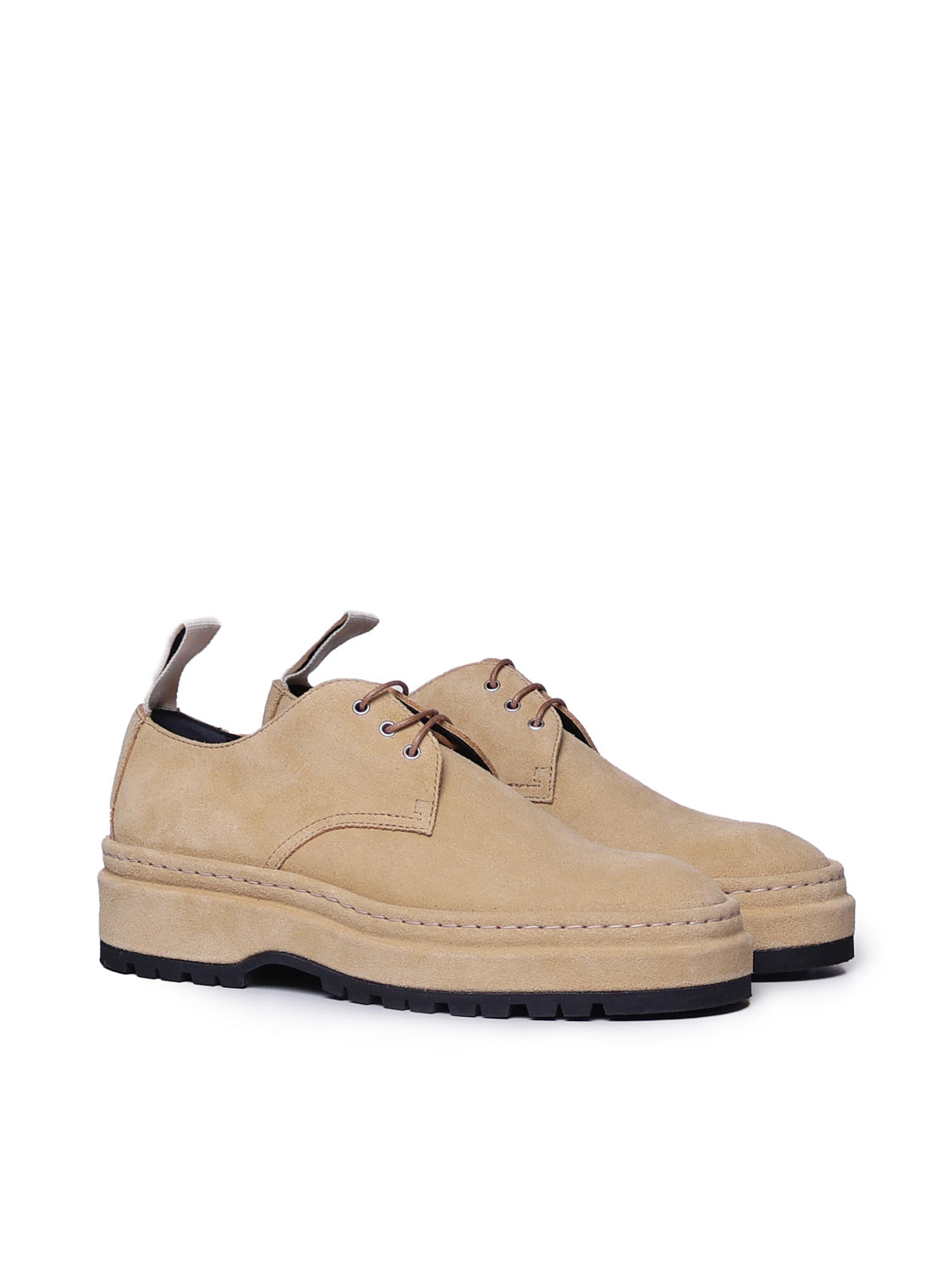 Jacquemus Flat Shoes Beige Cowskin