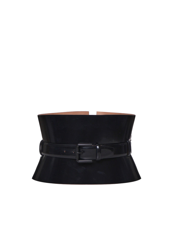 Max Mara Belts Black Calfskin