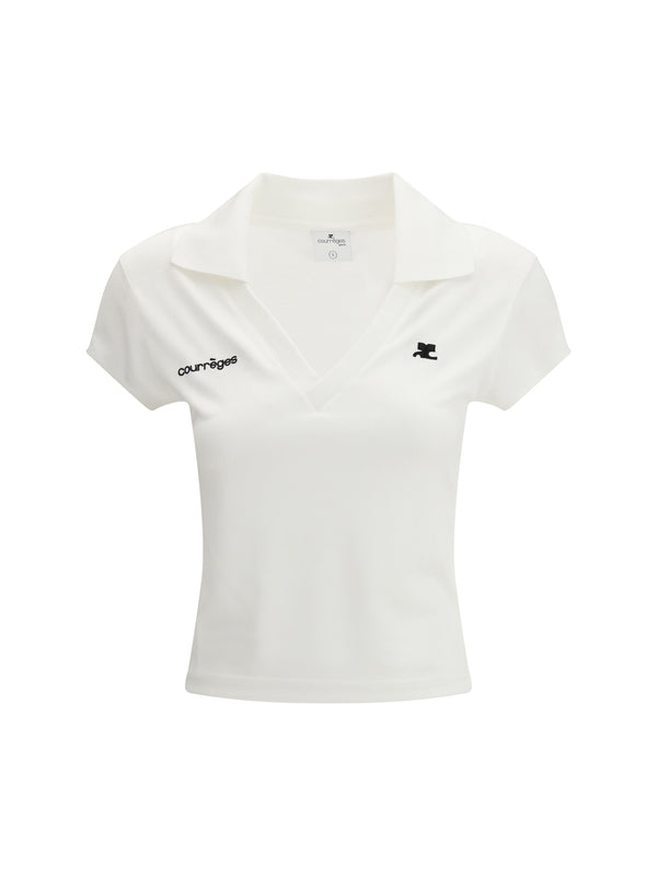 Cotton Logo Polo Heritage White/heritage W Shirts