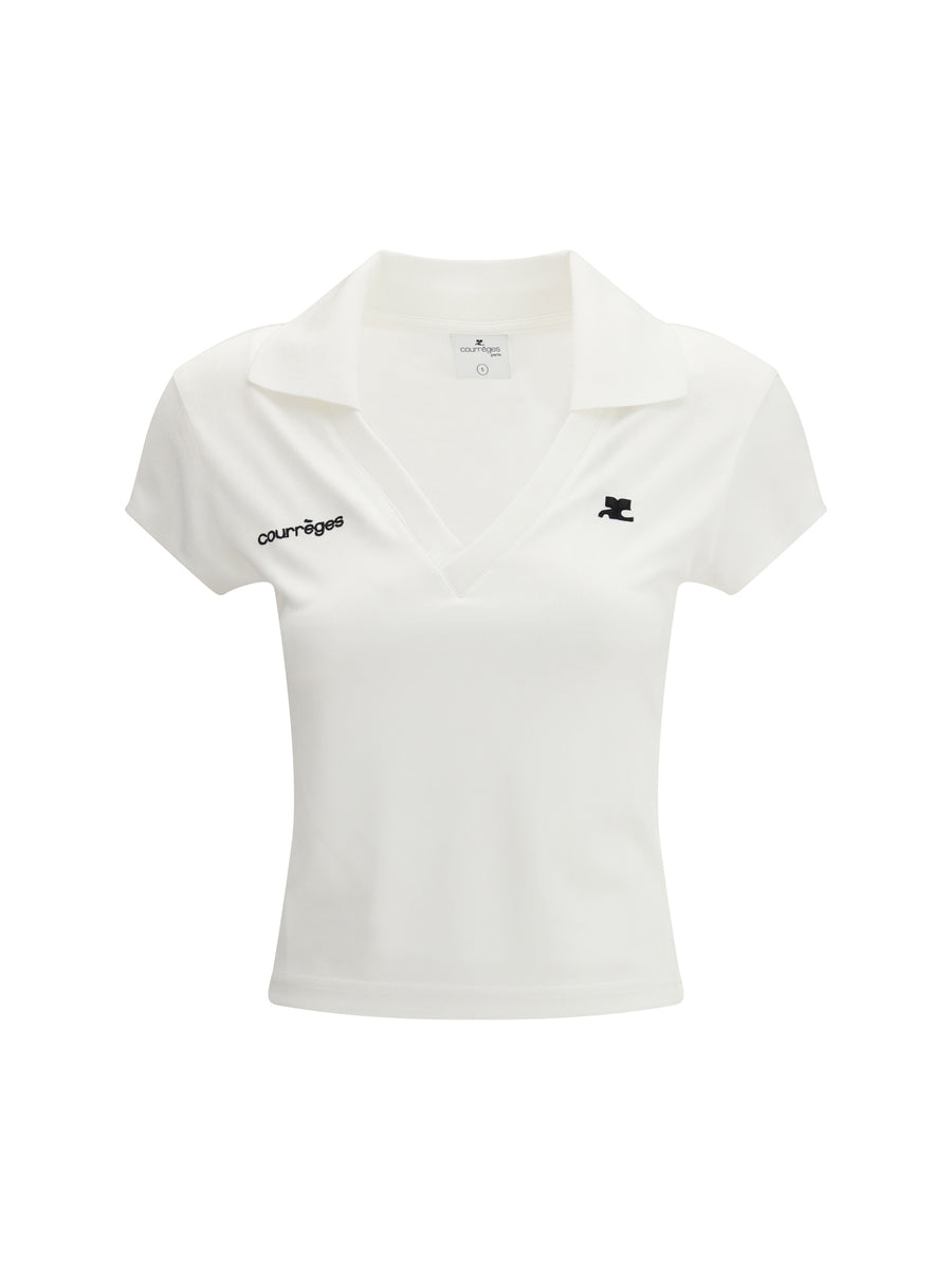 Cotton Logo Polo Heritage White/heritage W Shirts