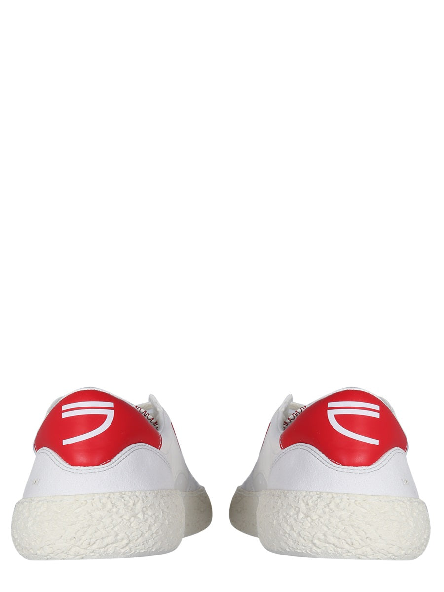Vegan Sneakers White Recycled Rubber Sole Trainers