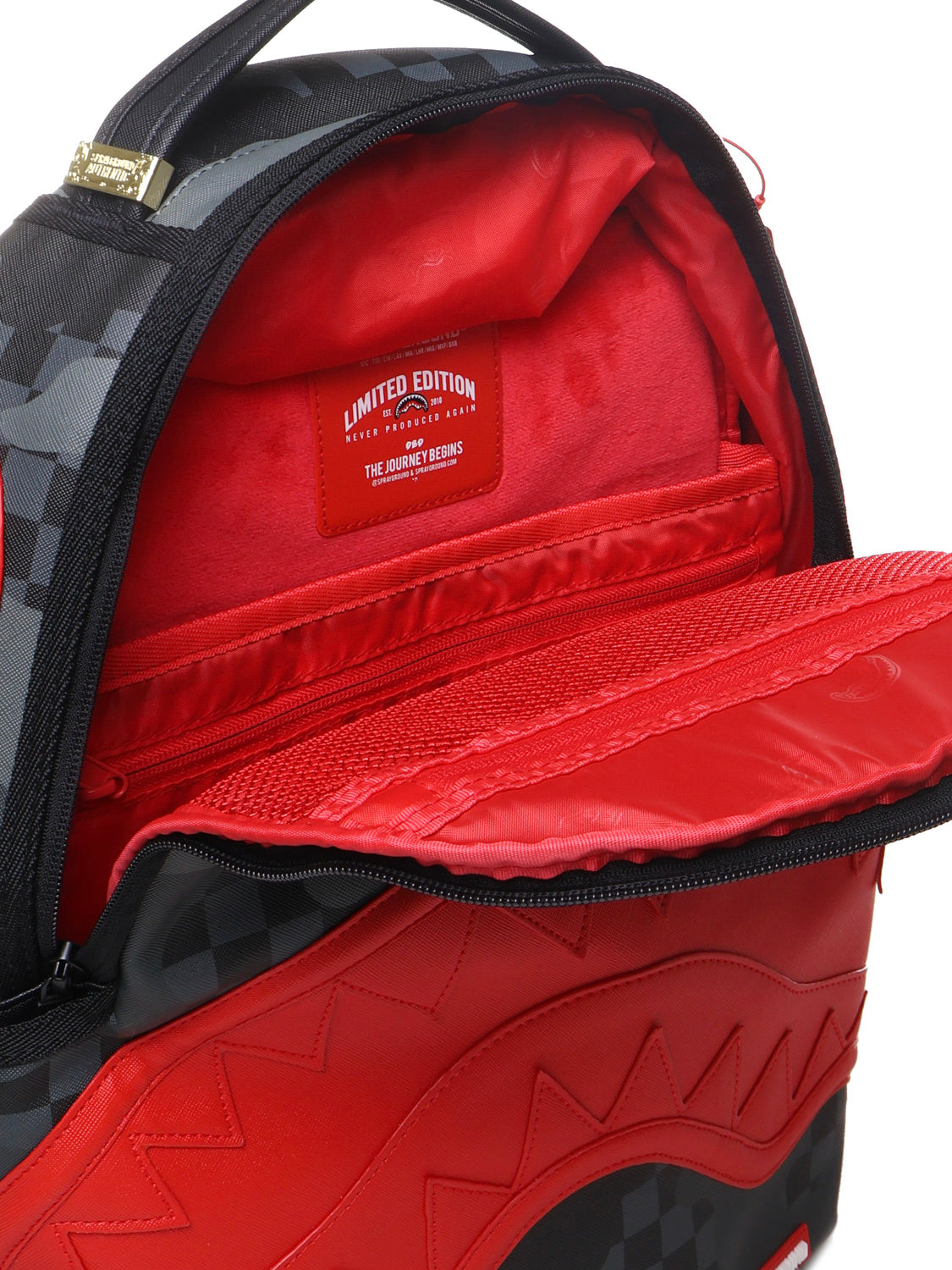 Sprayground Bags Red, Black Leather
