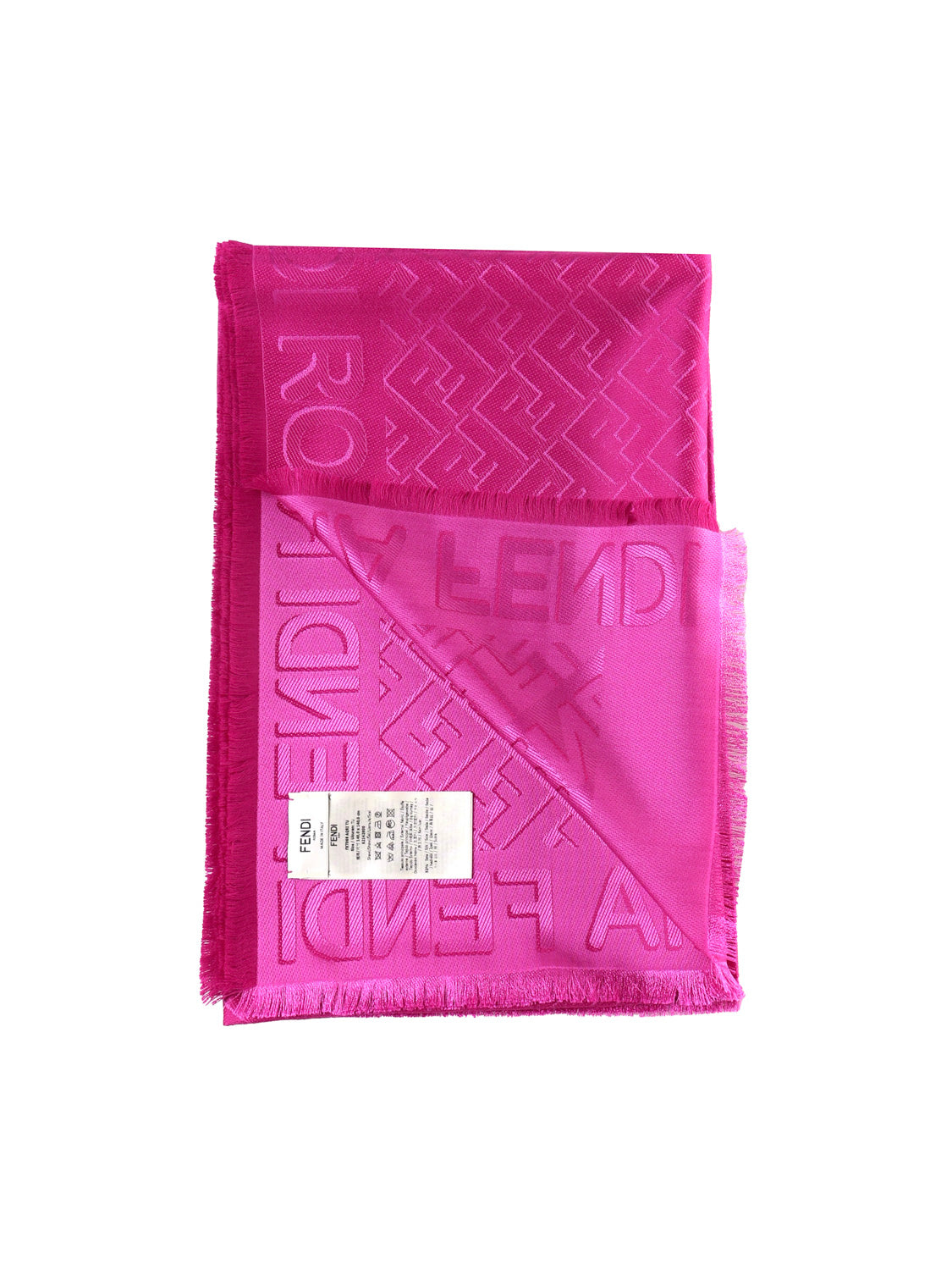 Fendi Scarfs Fuchsia Silk