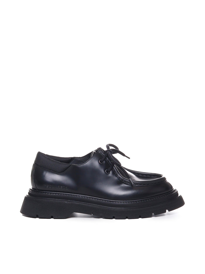 Dsquared2 Flat Shoes Black Leather