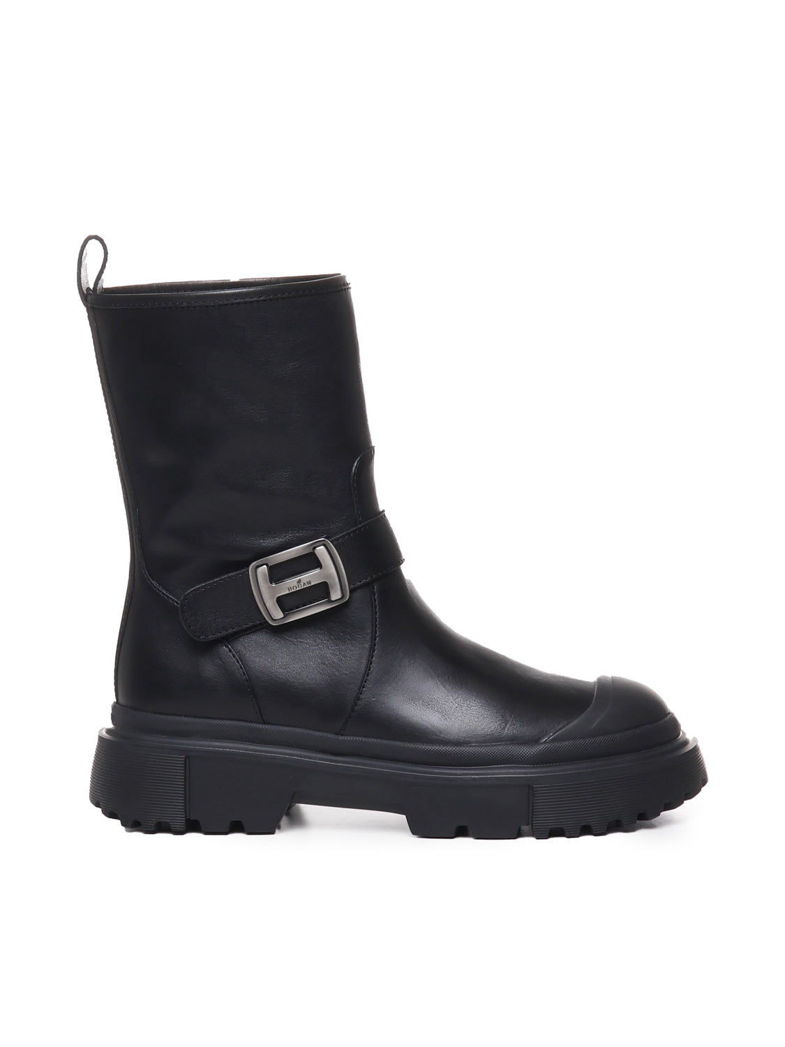 Hogan Boots Black Leather