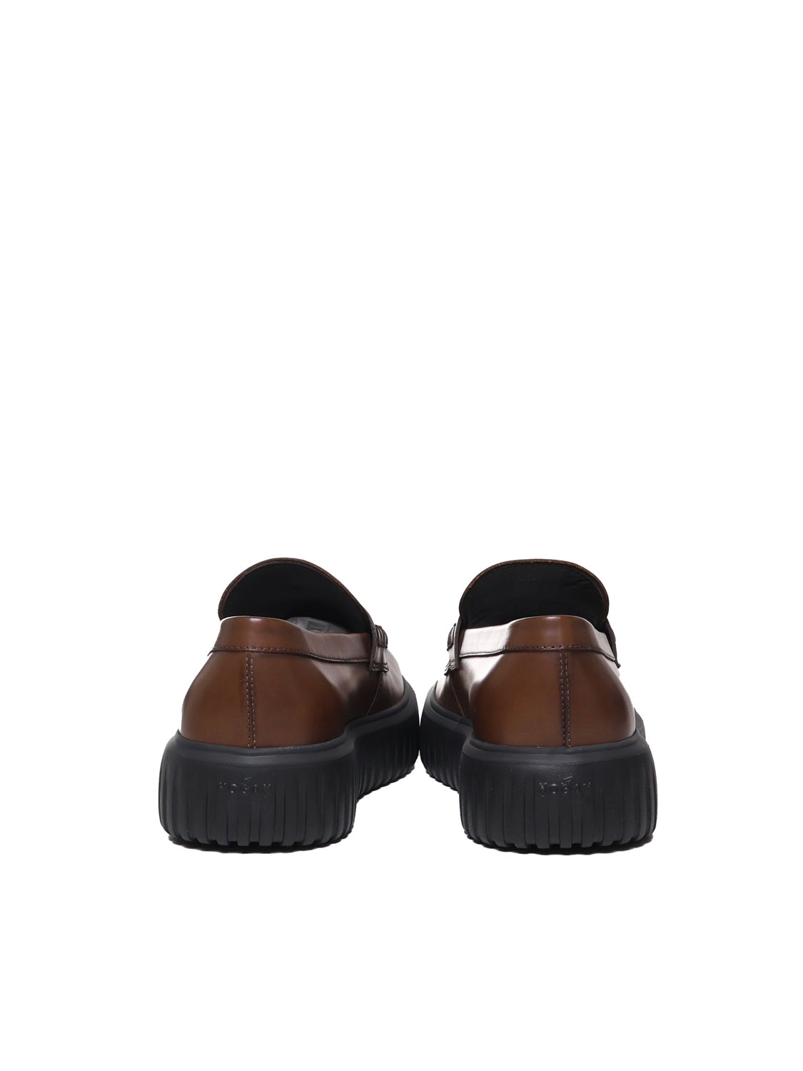 Hogan Flat Shoes Brown Leather