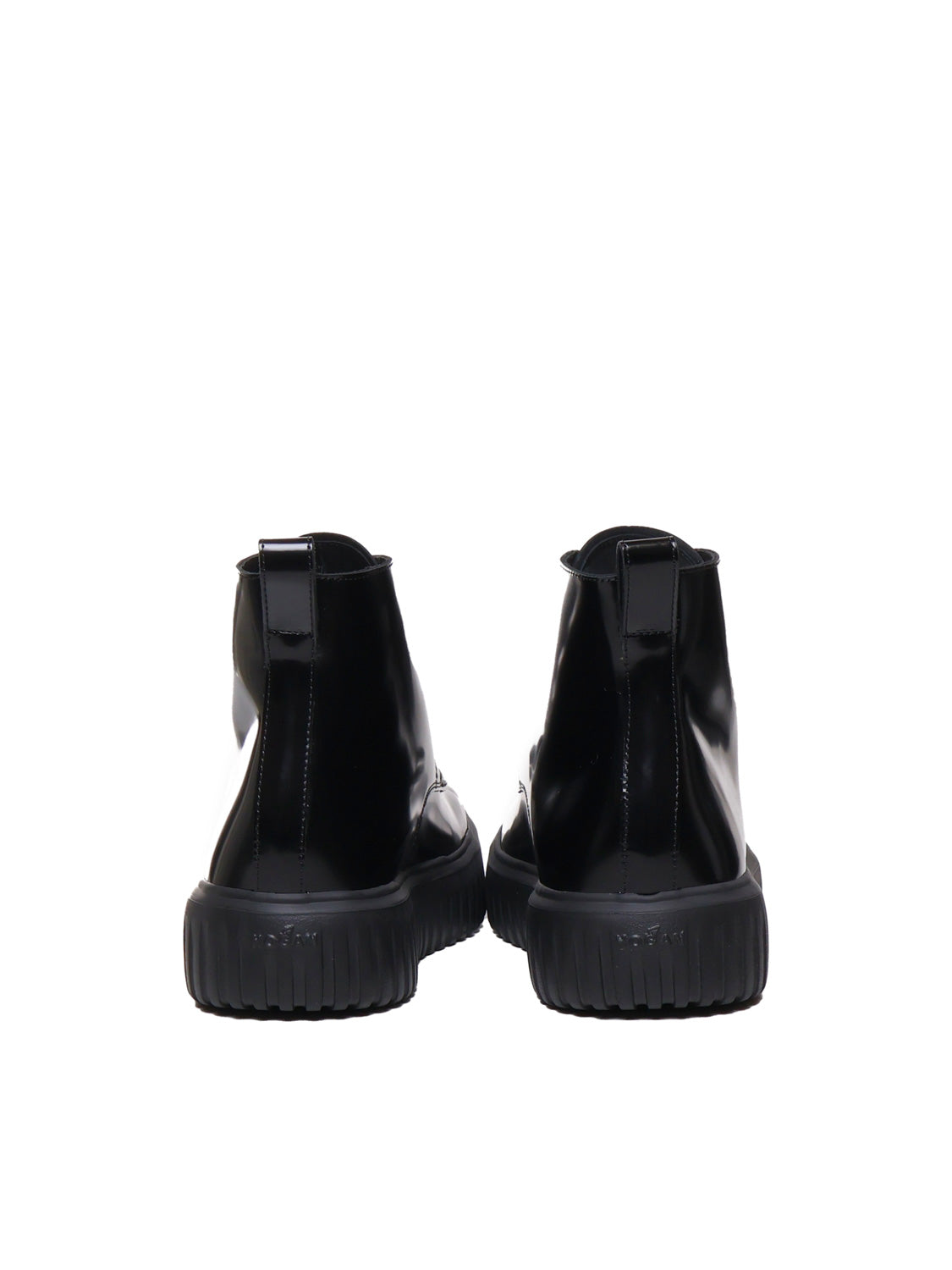 Hogan Boots Black Leather