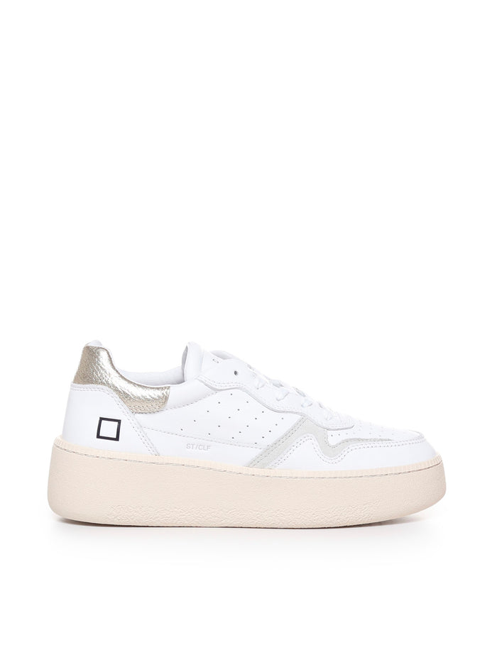 D.a.t.e. Sneakers White-platinum Calfskin