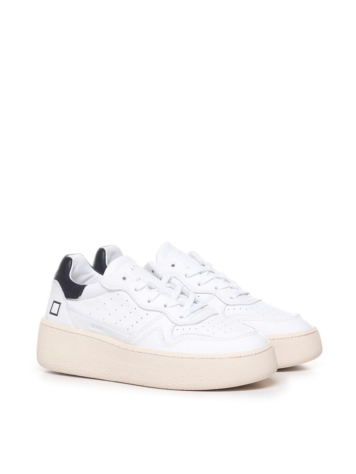 D.a.t.e. Sneakers White Calfskin