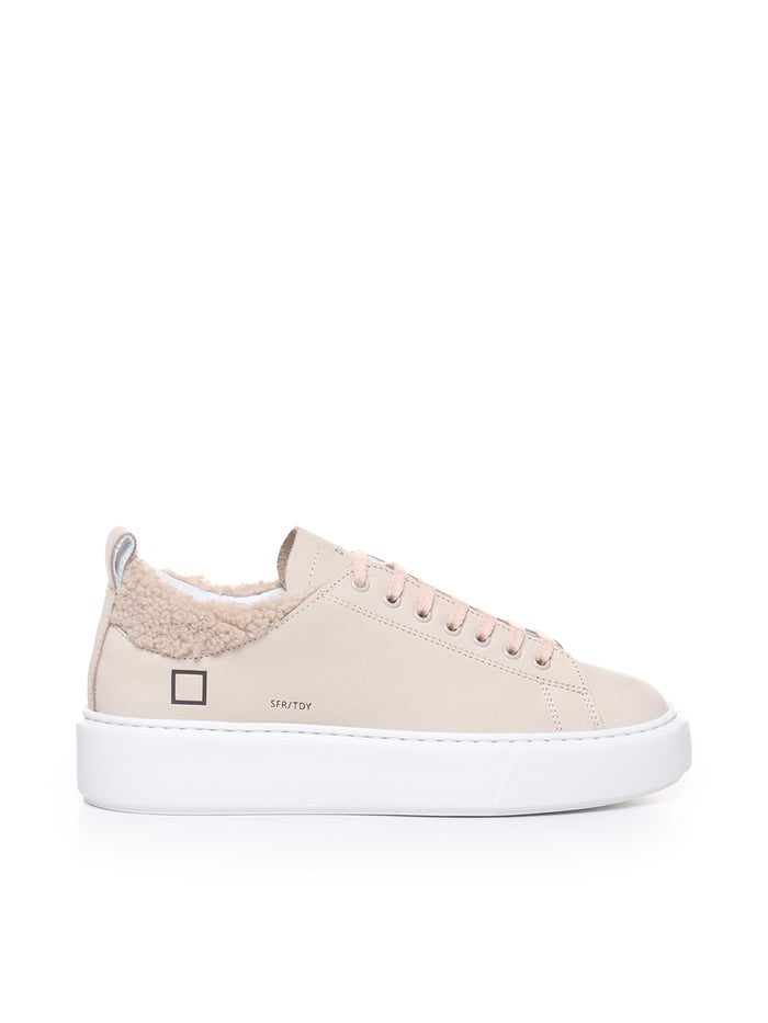 D.a.t.e. Sneakers Beige Leather