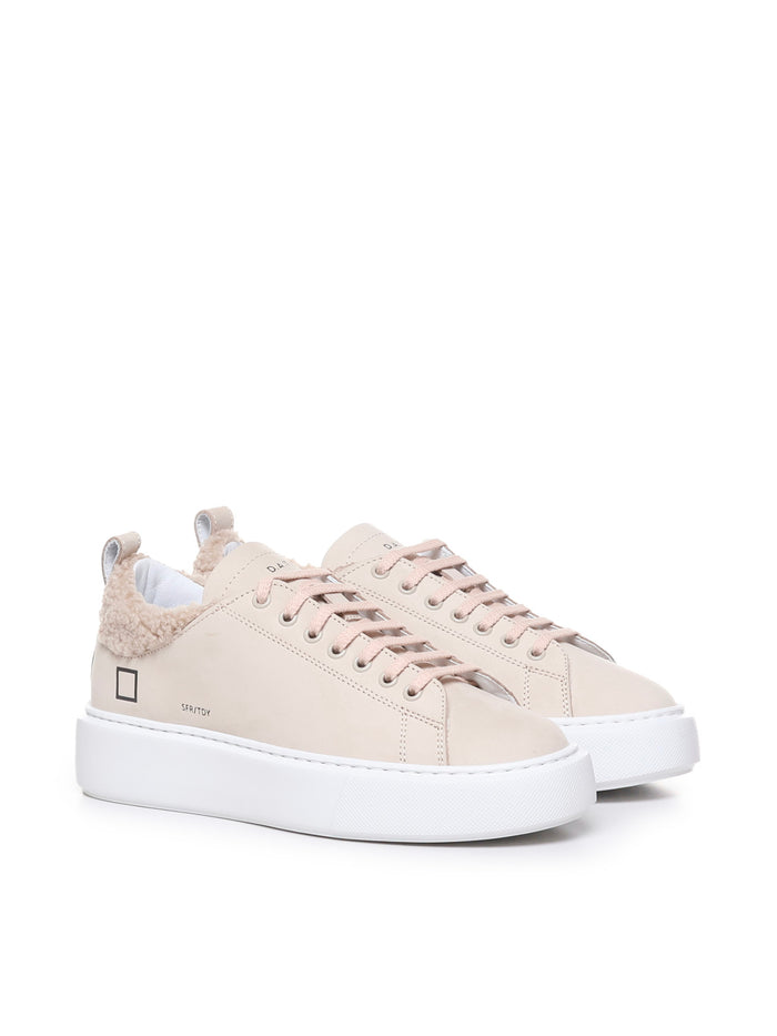 D.a.t.e. Sneakers Beige Leather