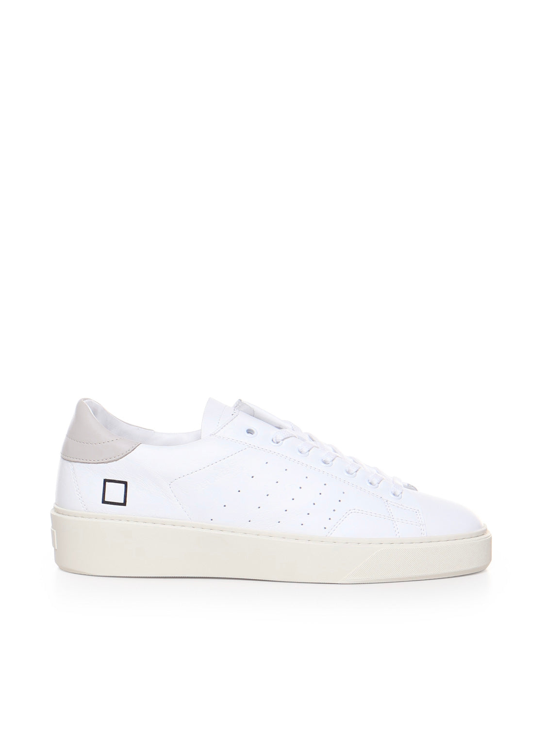 D.a.t.e. Sneakers White-gray Calfskin