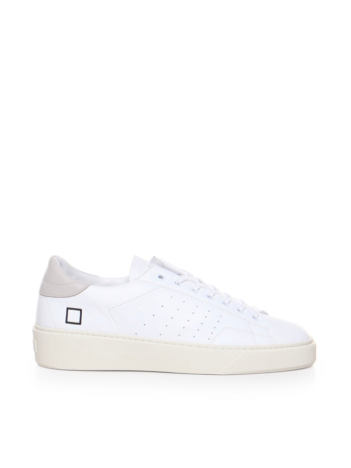 D.a.t.e. Sneakers White-gray Calfskin
