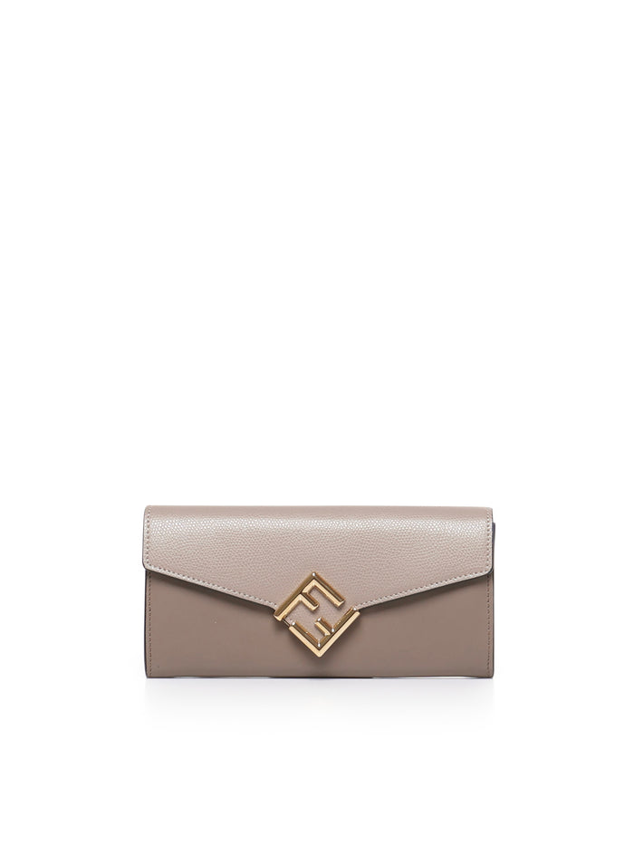 Fendi Wallets Beige Calfskin