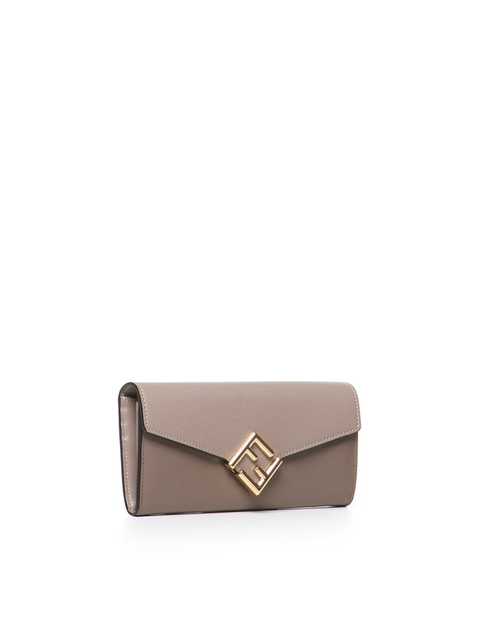 Fendi Wallets Beige Calfskin