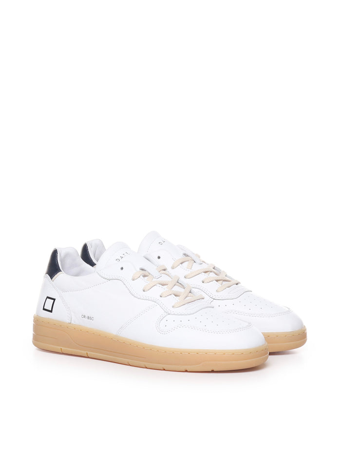 D.a.t.e. Sneakers White-blue Leather